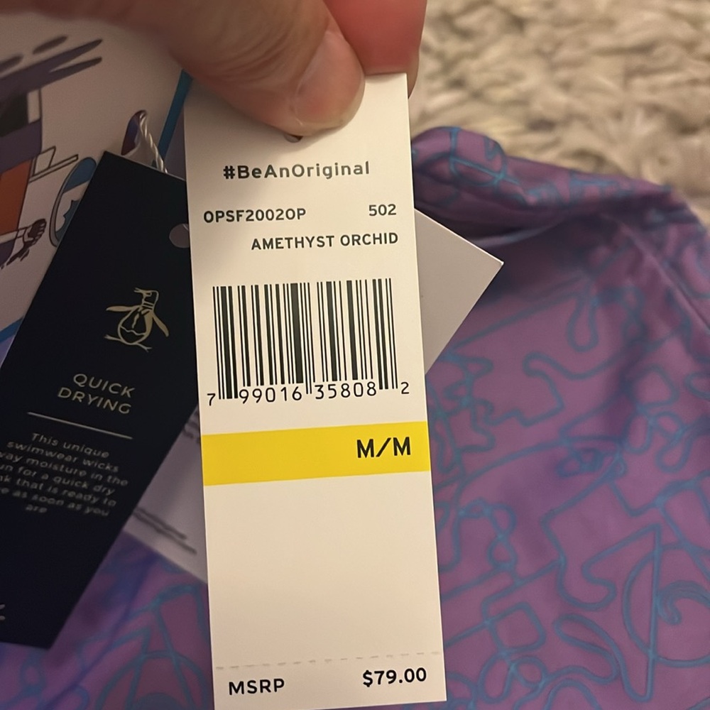 Penguin brand Men’s swim trunks size M NWT Penguin Munsing wear. - Picture 8 of 8